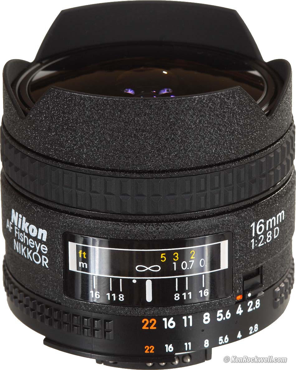 美品 Nikon af Fisheye NIKKOR 16mm F2.8D