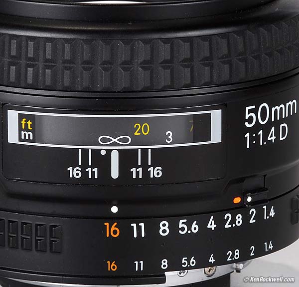 Filtro gradiente ND 52mm para Nikon AF Nikkor 50mm f//1,4D