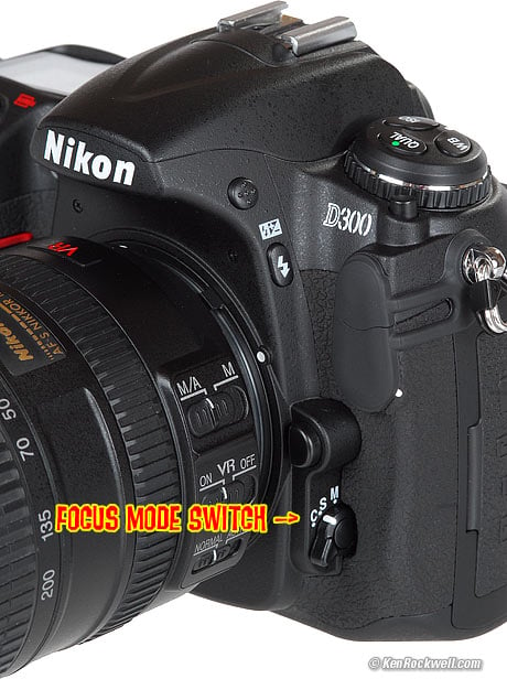 Nikon D300 Focus Mode Switch