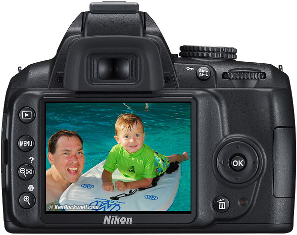 Nikon D3000 Rear Panel