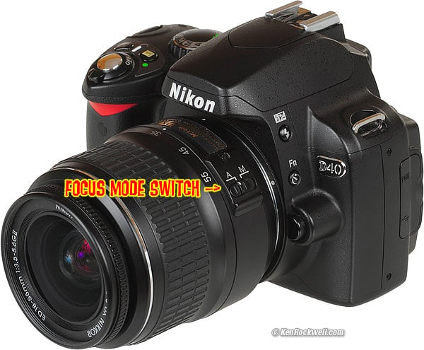 Nikon D80 Focus Mode Switch