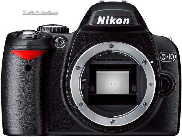 Nikon D40 no lens