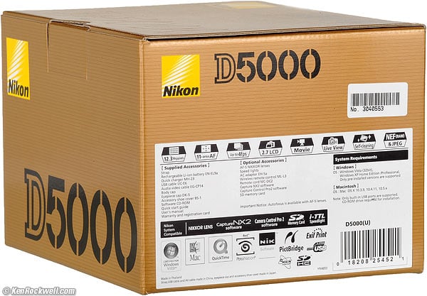 Box, Nikon D5000
