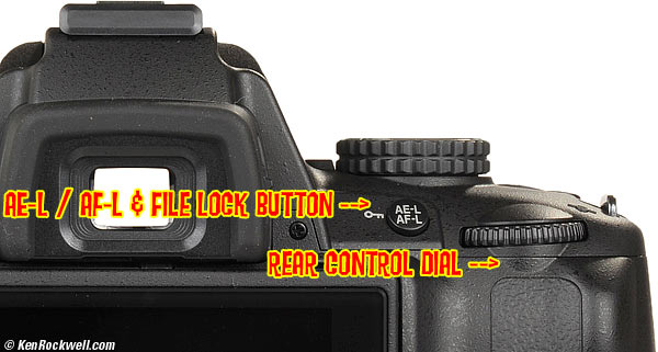 Nikon D5000 rear controls