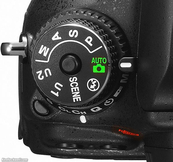 Nikon D600 Mode Dial