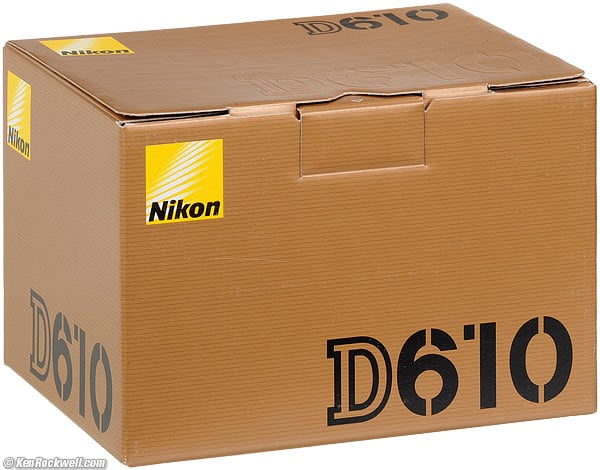Nikon D610 box