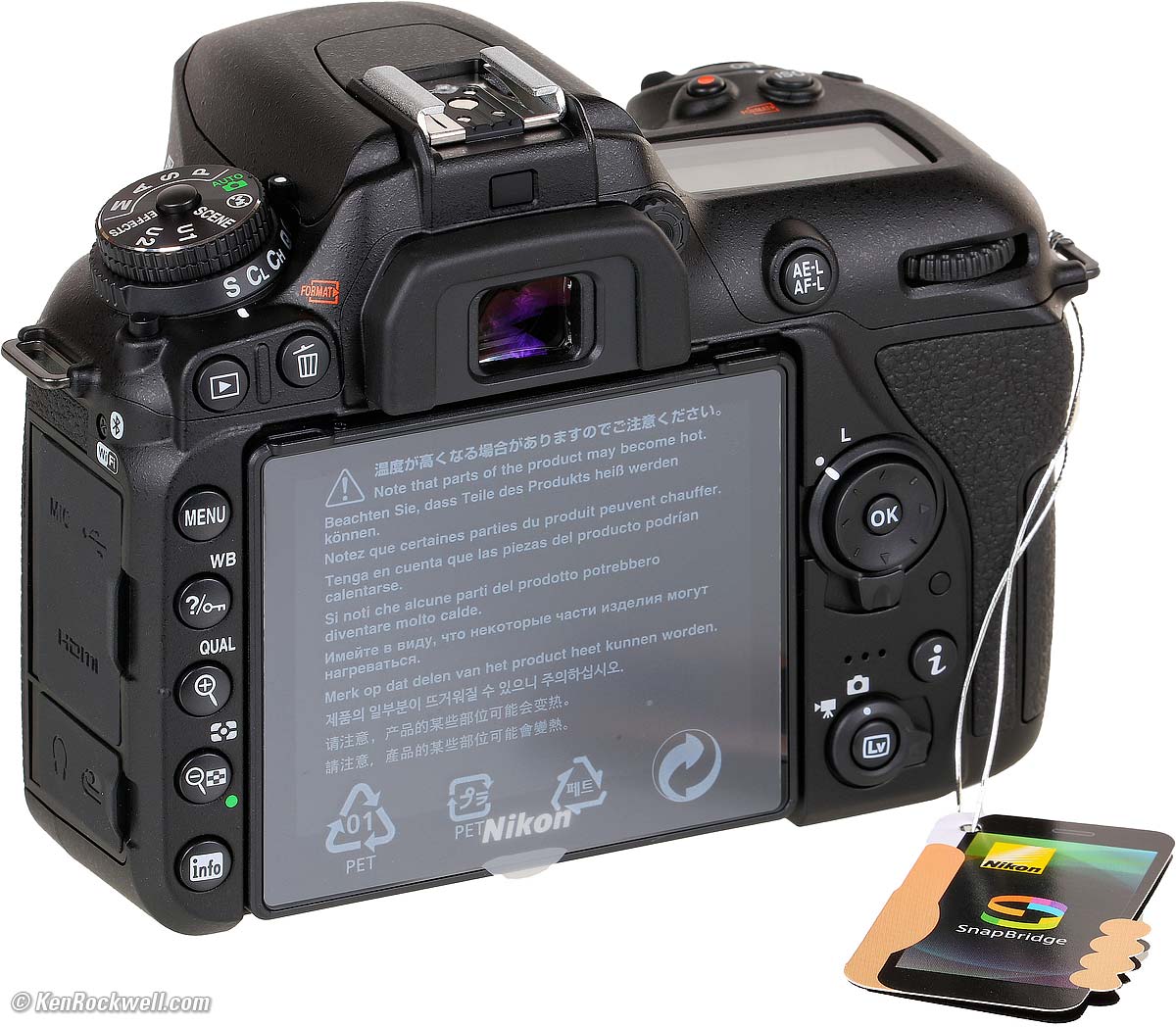 Nikon D7500 DSLR Camera Body - 20.9MP DX Sensor, 4K UHD Video, 8fps Shooting, Wi-Fi & Bluetooth Connectivity