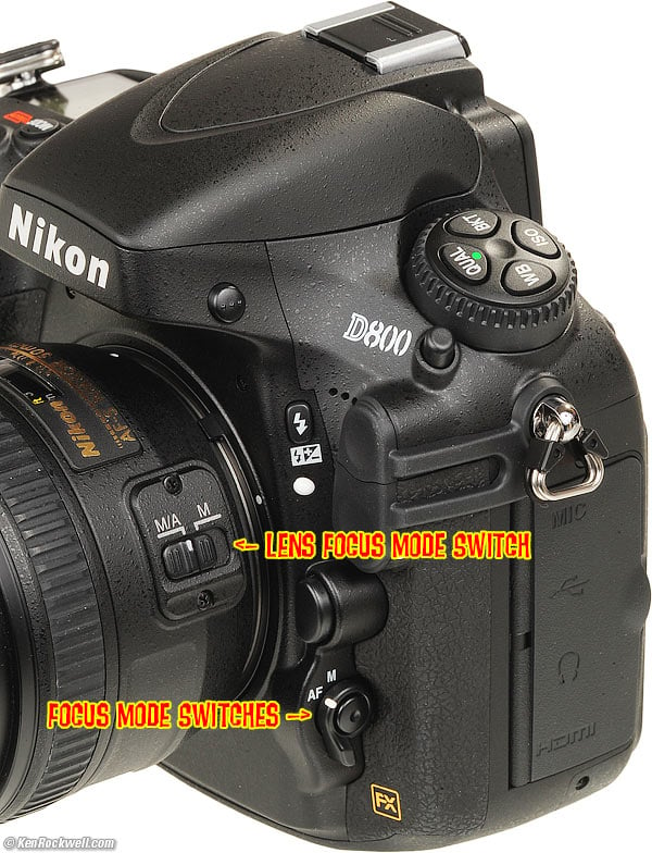 Nikon D800 and D800E Autofocus Settings