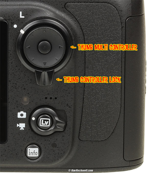 Nikon D800 and D800E rear controls