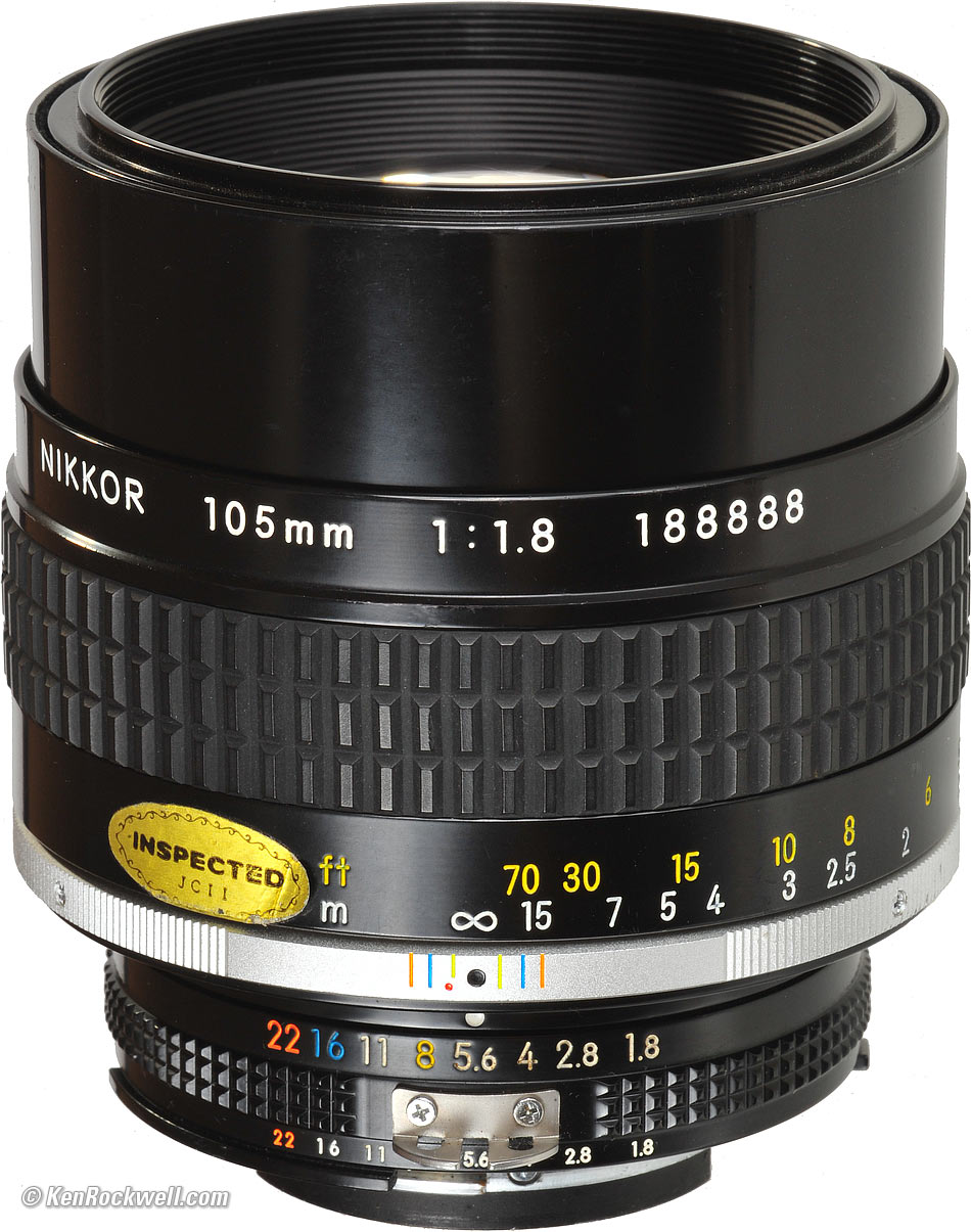 Nikon Nikkor Ai-s 105mm F1.8