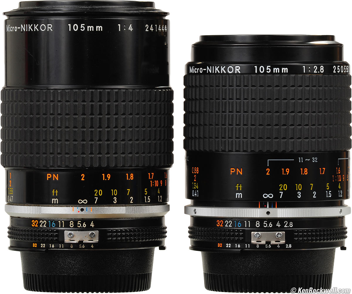 カメラ レンズ(単焦点) Nikon 105mm f/2.8 AI-s Micro-NIKKOR (1983-today)