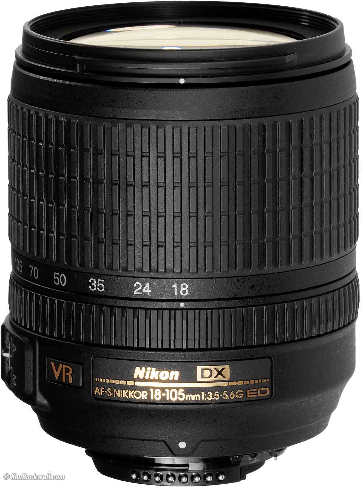 Nikon AFS 18-105mm DX 3,5-5,6 G de ed Objetivos y filtros Equipamientos