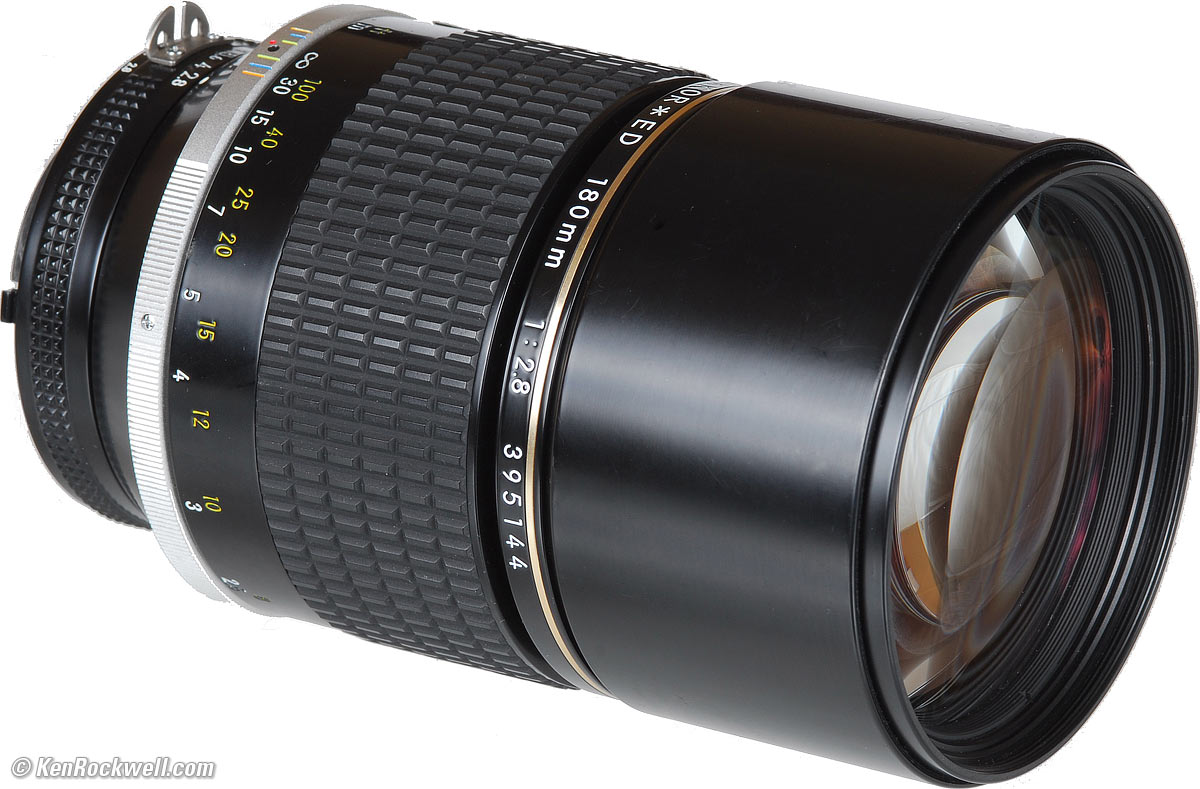 Nikon Ai-S NIKKOR ED 180㎜ f2.8【美品３点セット】