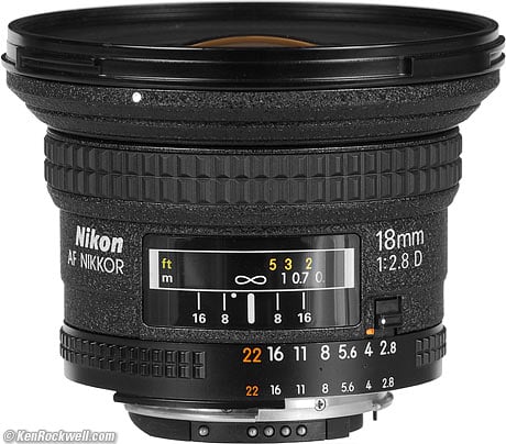 Nikon 18mm f/2.8
