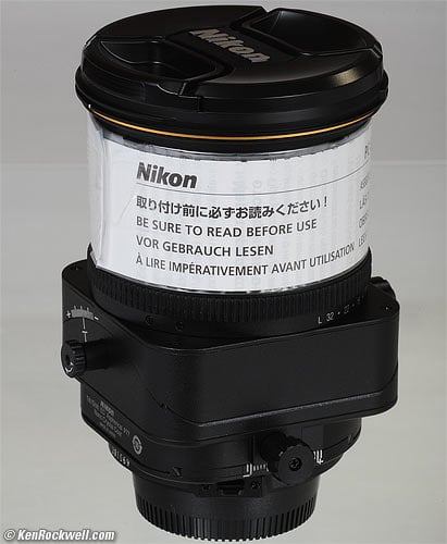 Nikon 24mm PC-E warning