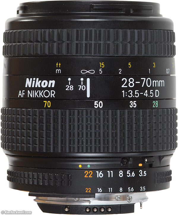 Nikon 28 f 2.8. Nikkor 28 2.8. Nikon 28-70mm f/2.8d. Nikon af 28-105mm f/3.5-4.5d. Nikon Nikkor af 24-50mm f3.3-4.5d.