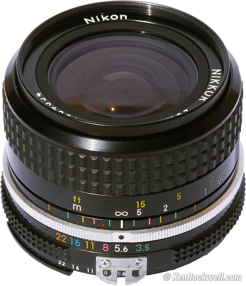 【にもカメラ】 Canon - Nikon ニコン Ai-S NIKKOR 28mm F2.8 フード付きの させていた