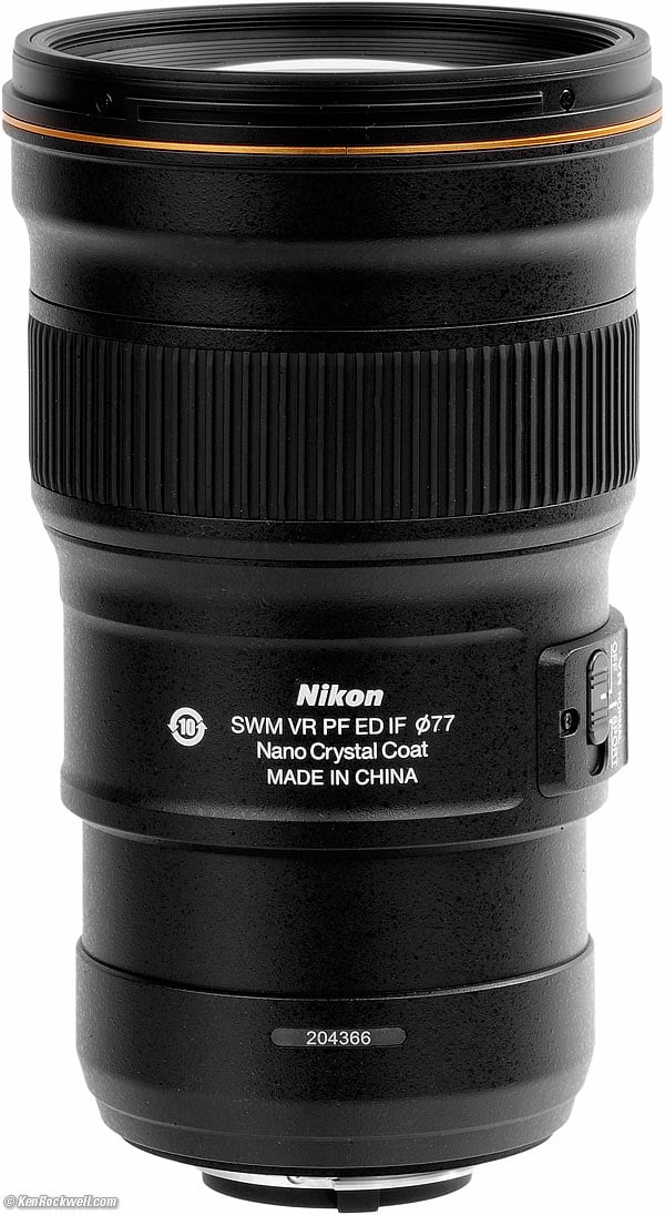 Nikn 300mm f/4 PF VR bottom