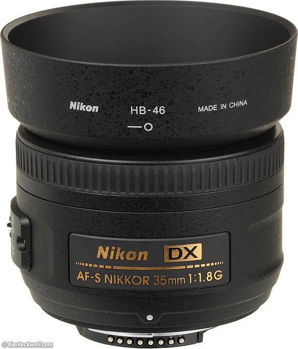 Nikon 35mm f/1.8 with HB-46 hood