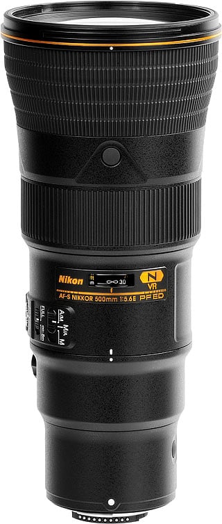 Nikon 500mm f/5.6 PF