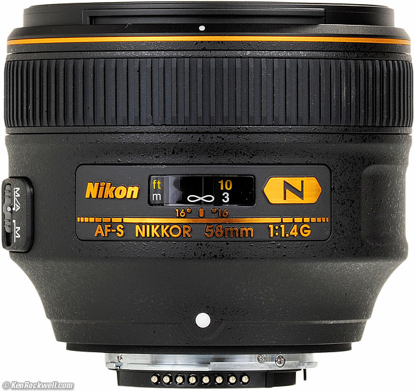 Nikon AF-S NIKKOR 58mm f/1.4G NN6594