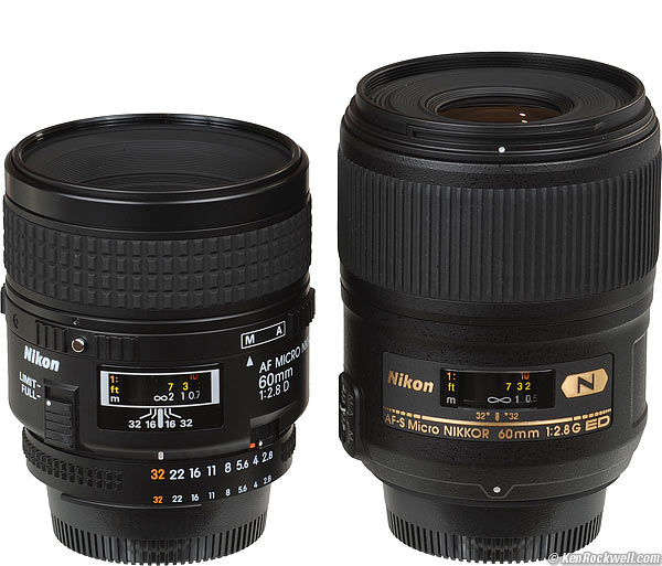 Nikon 60mm AF-D vs AF-S