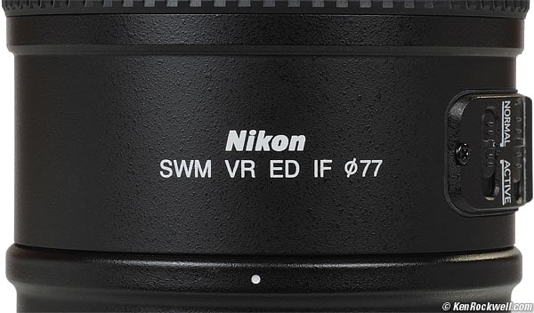 normal active nikon lens
