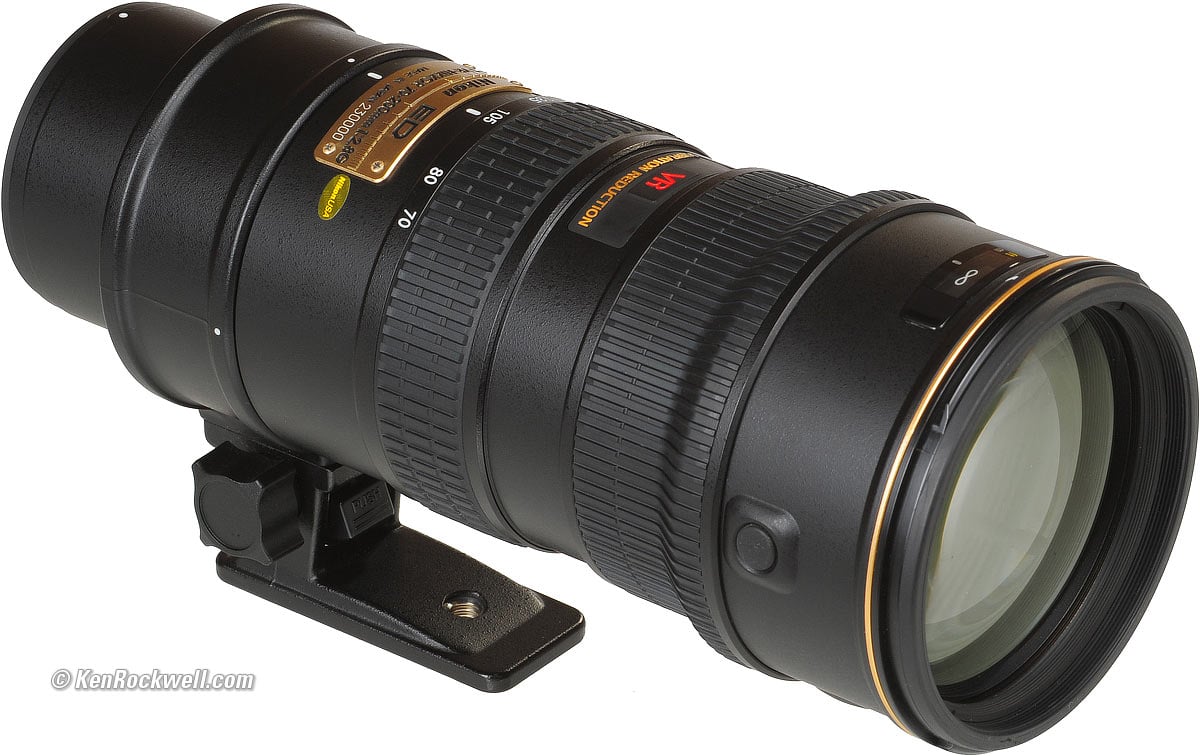 Nikon AF-S 70-200mm F2.8G II VR NikkorED-