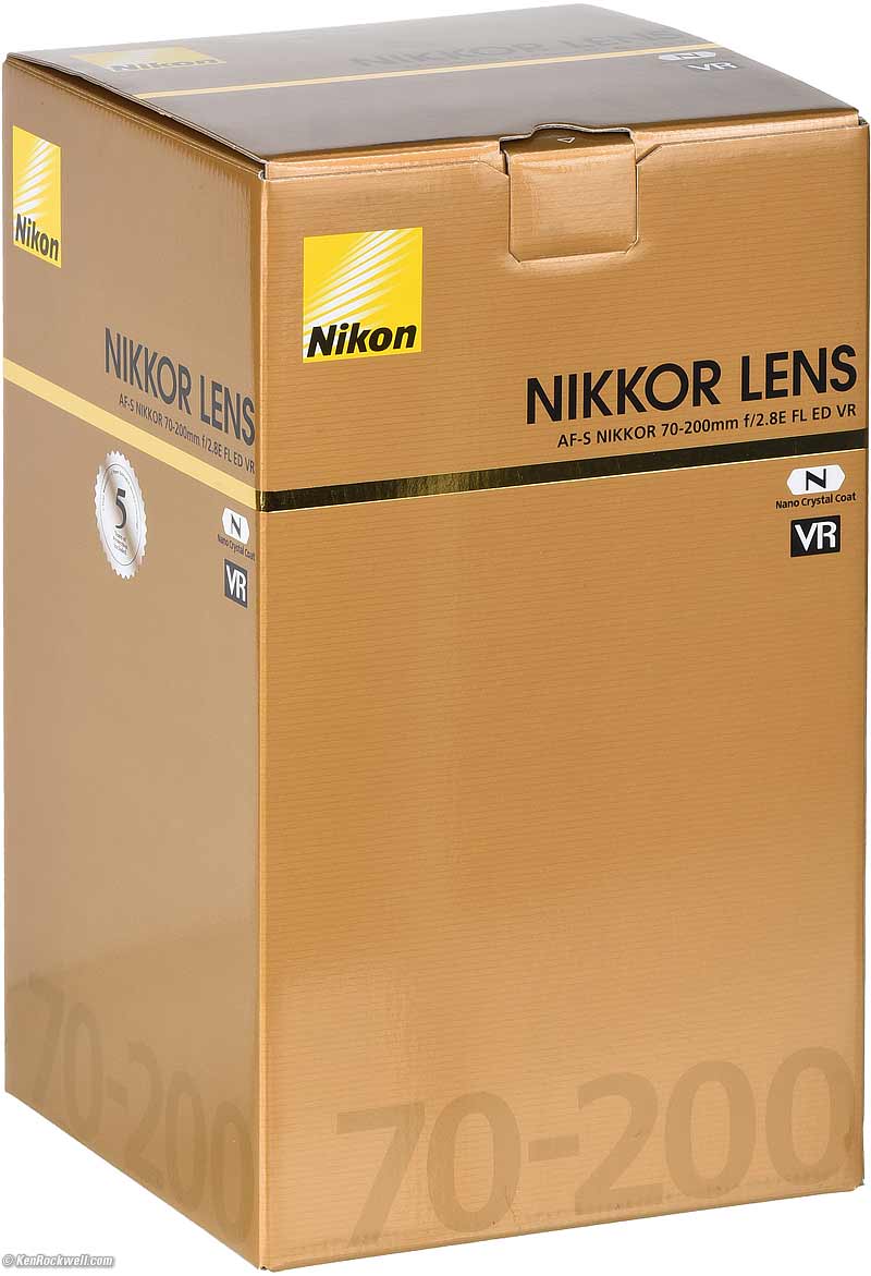 Objetivo  Nikon AF-S Nikkor 70-200mm, 202.5 mm, f/2.8 FL ED VR