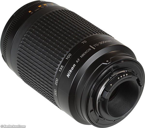 Nikon 70-300 mm f/4-5.6G Zoom Lens with Auto-Focus for Nikon Cameras That Have an Autofocus Motor+Sunshine Kit 