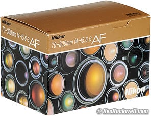 Nikon 70-300mm G Box