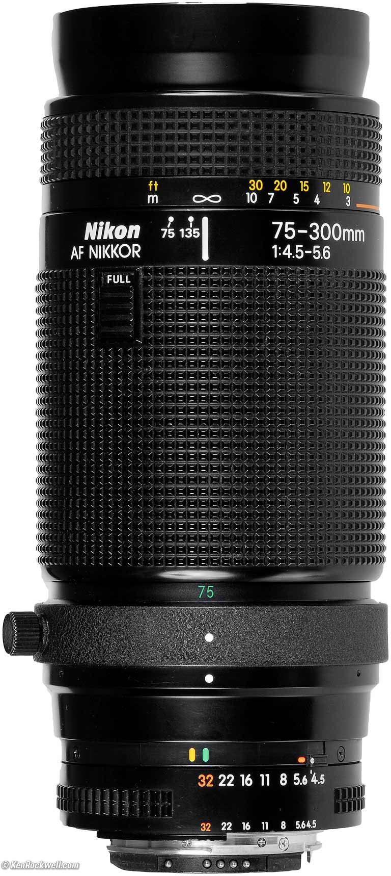 Nikon AF Nikkor 75-300mm f/4.5~5.6 Telephoto Zoom Lens
