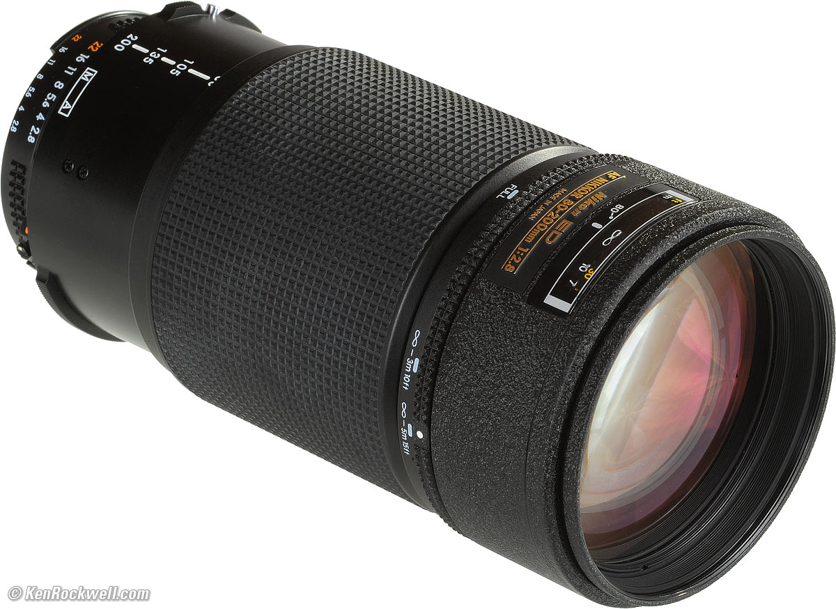 Nikon ED AF NIKKOR 80-200mm 1:2.8 D レンズ(単焦点) カメラ 家電 