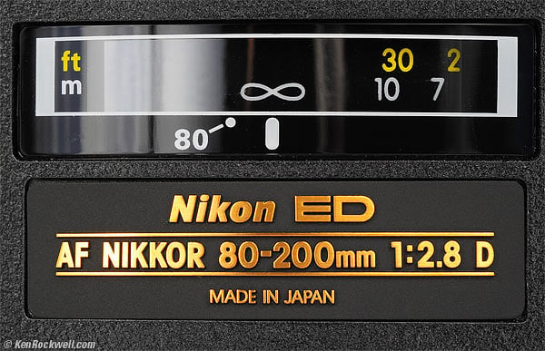 Nikon 80-200mm f/2.8 AF-D Review