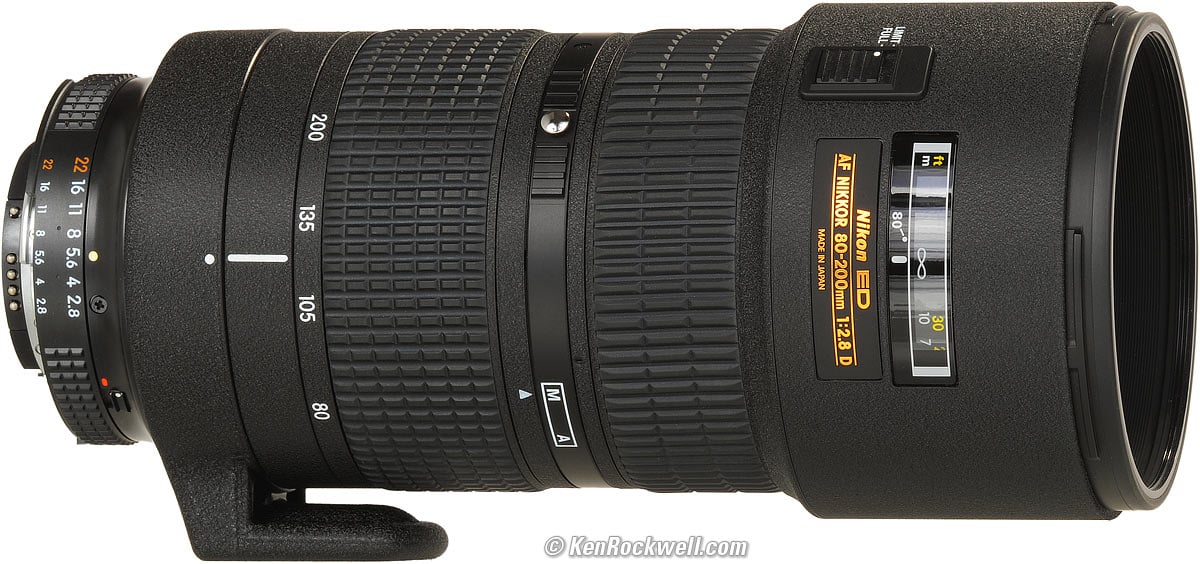 【動作確認済】ニコン AF NIKKOR 80-200mm F2.8 D ED