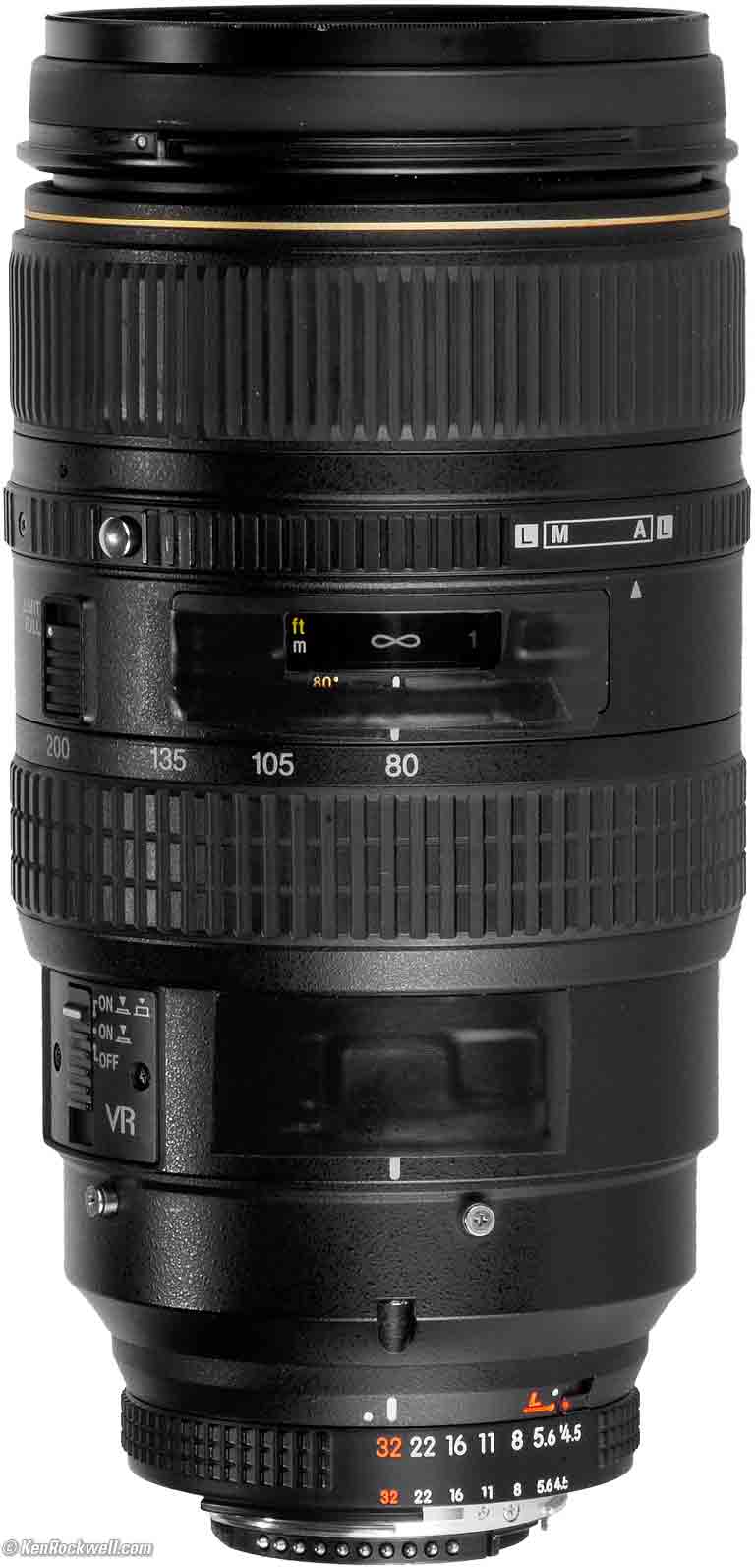 Nikon AI AF VR 80-400mm f/4.5-5.6D ED-