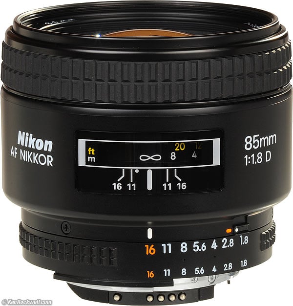 Nikon 85mm f/1.8 AF-D