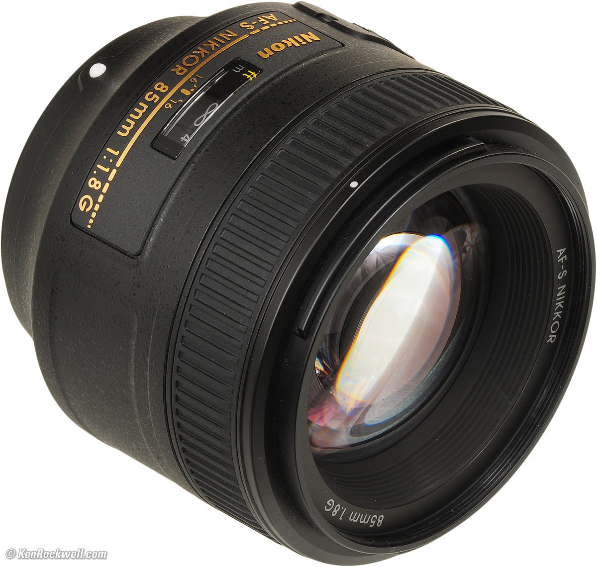 Fixed Nikon 85mm f/1.8D Auto Focus Nikkor Lens for Nikon Digital SLR Cameras 