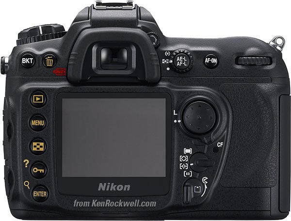 Nikon D200 rear