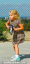 Katie playing Pickleball 