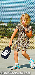 Katie playing Pickleball 