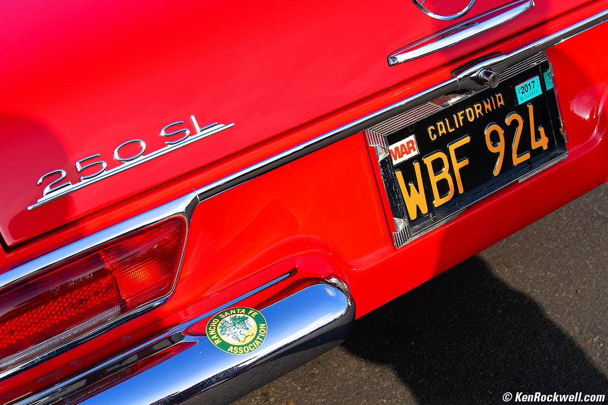 Red Mercedes 190 SL