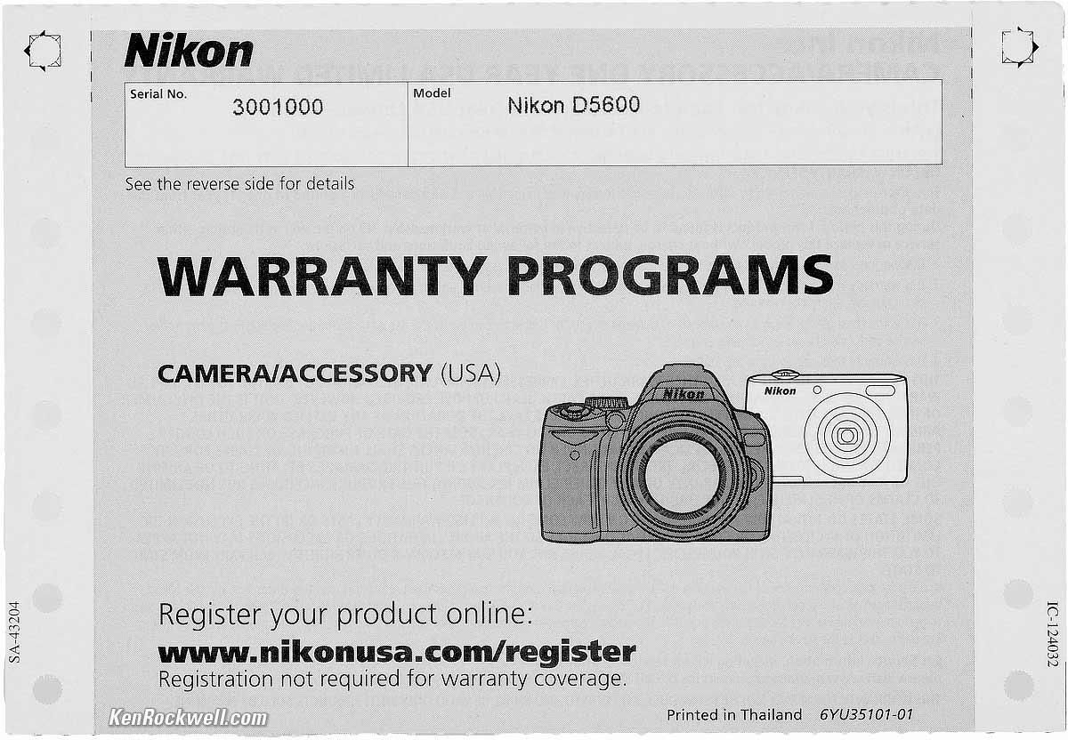 Nikon D5600 Review & Sample Images by Ken Rockwell