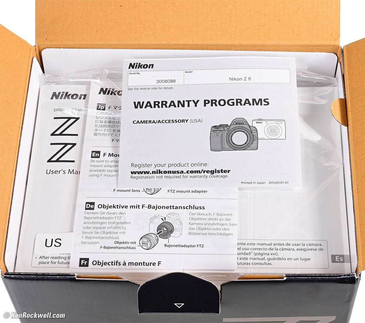 nikon z6 box
