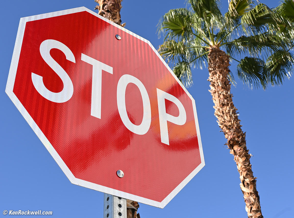 Stop Sign, Old Town La Quinta