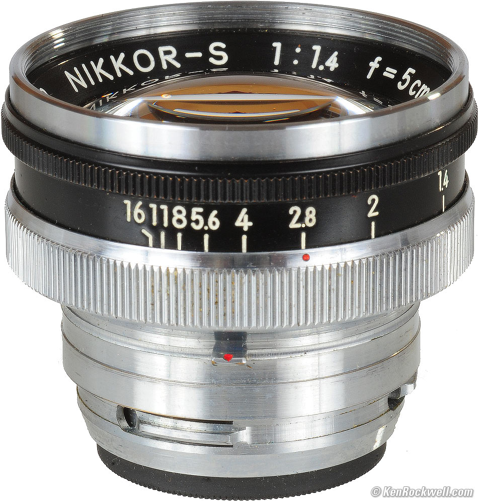 NIKKOR-S用　5cm f1.4レンズ　ブラック(ジャンク)