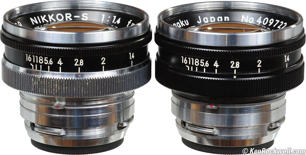 NIKKOR-S用　5cm f1.4レンズ　ブラック(ジャンク)