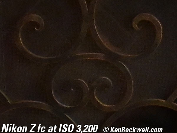 Nikon Z fc High ISO performance