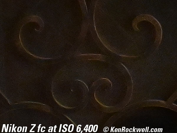 Nikon Z fc High ISO performance