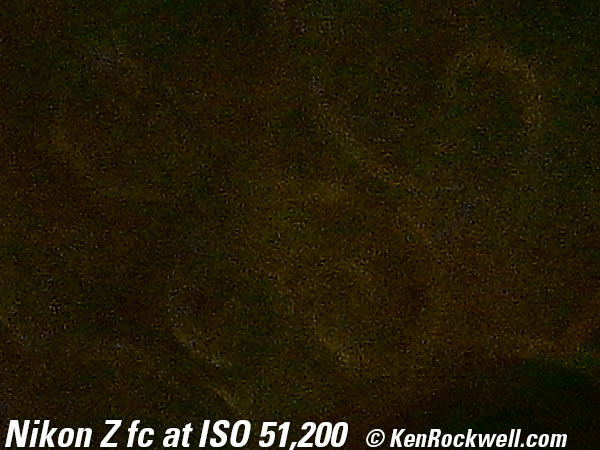 Nikon Z fc High ISO performance